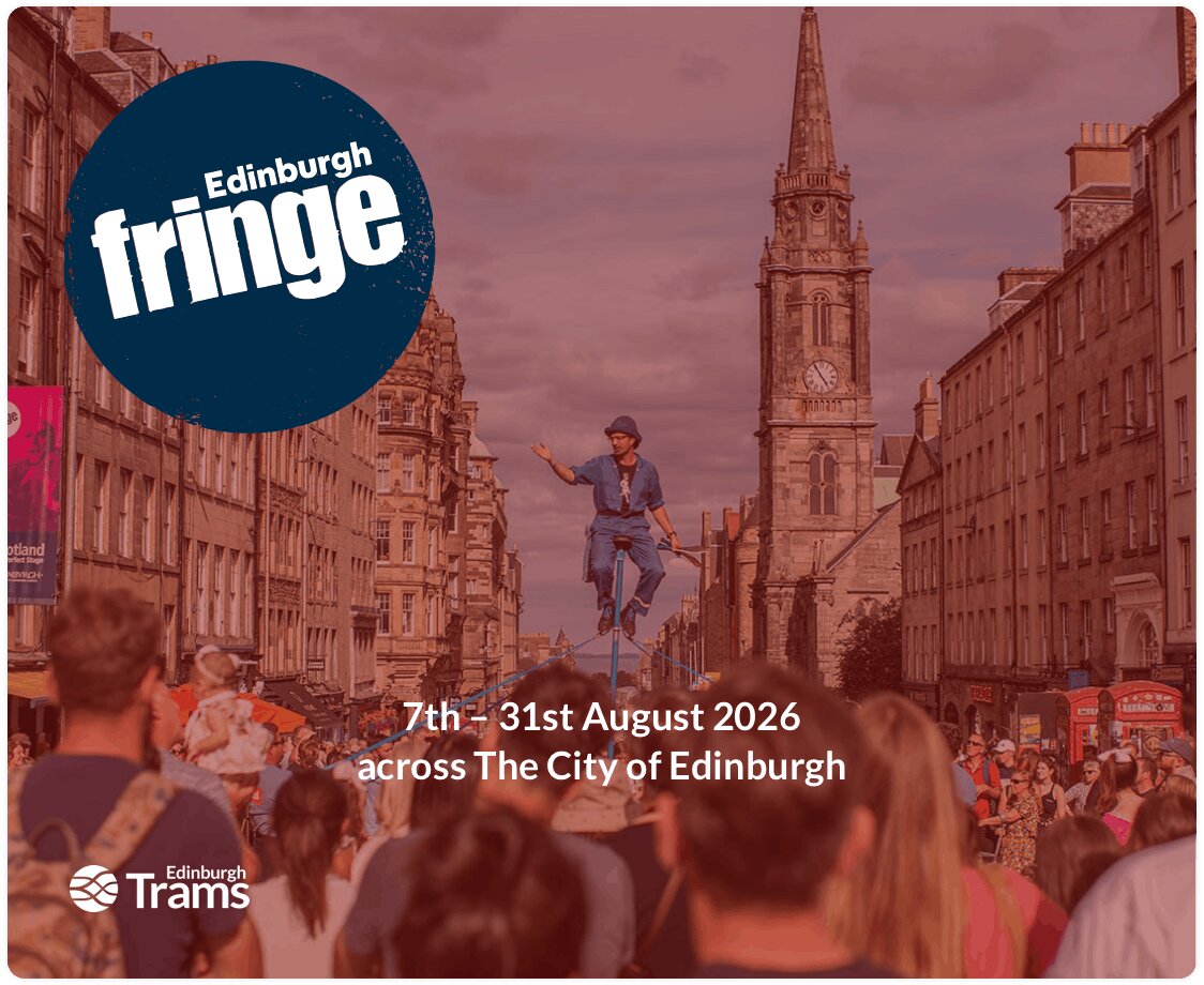 Save money by pre-purchasing your official Edinburgh Tram tickets for The Festival Fringe